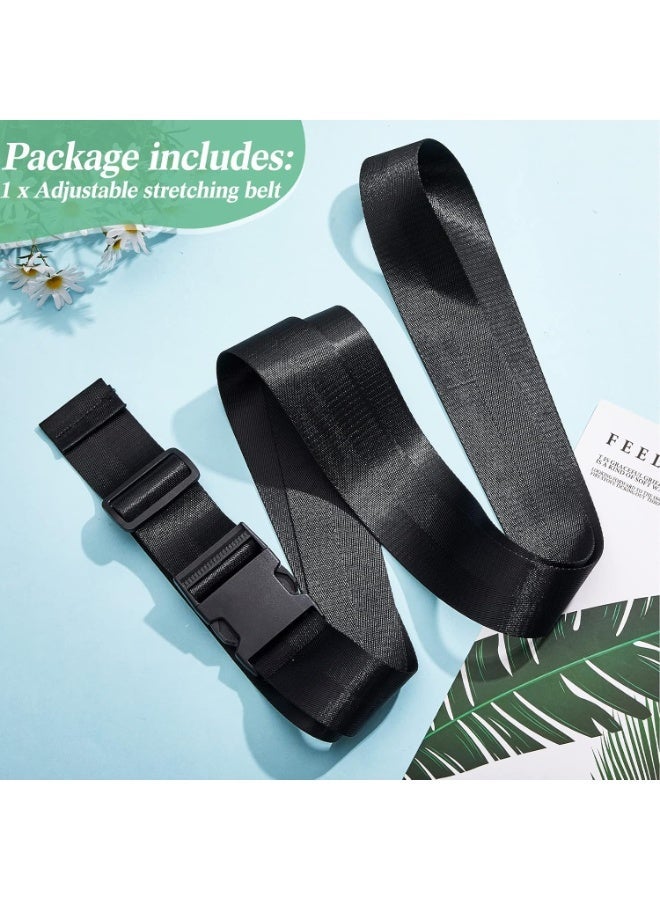 Extremity Mobilization Belt Manual Traction Mobility Strap Adjustable Fun Gait Belts for Stretching Yoga Leg Shoulder Exercise (Black) - Image 4